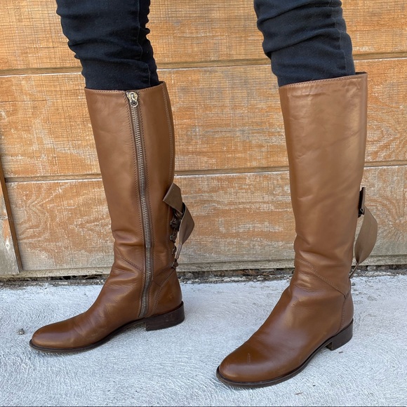 Valentino Ascot Ribbon Lace-Up Riding Boot, Sz 38.5 - Picture 5 of 16